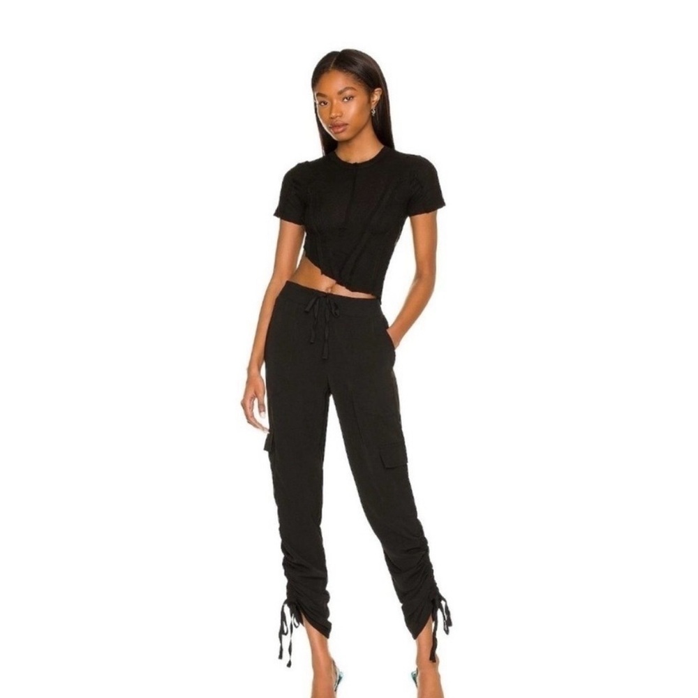 Black Superdown cargo pants